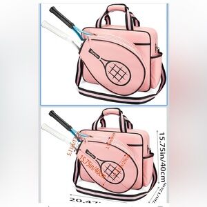 Pink and Black Women's Bag